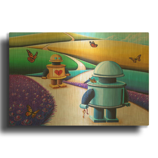 'The Key To My Heart' By Cindy Thornton Gold Metal Wall Art