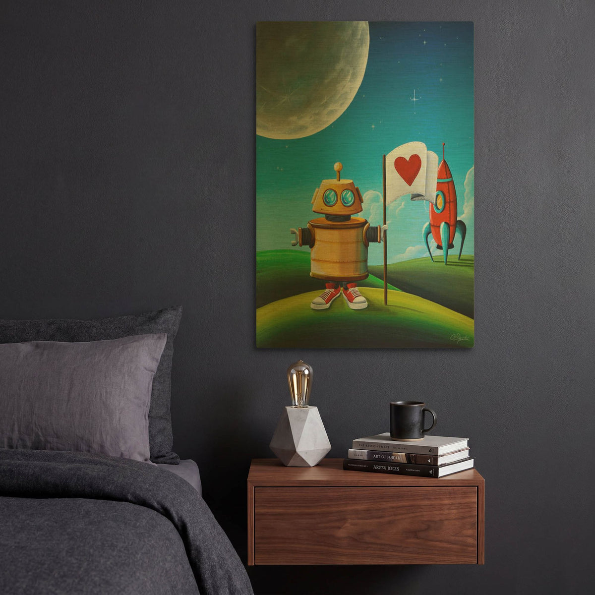 'Greetings' By Cindy Thornton Gold Metal Wall Art