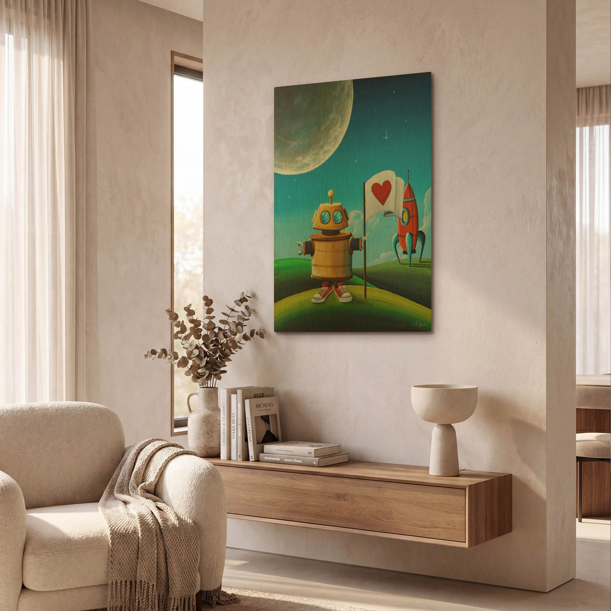 'Greetings' By Cindy Thornton Gold Metal Wall Art