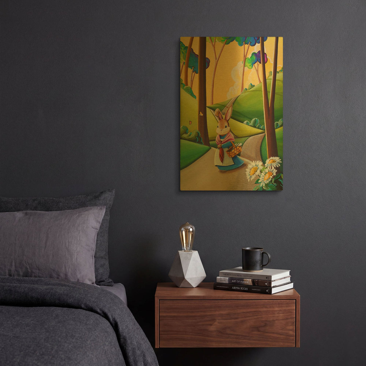 'Peter Rabbit 2' By Cindy Thornton Gold Metal Wall Art