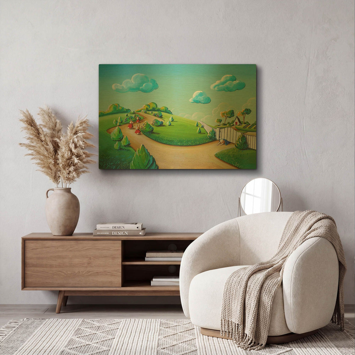 'Peter Rabbit 3' By Cindy Thornton Gold Metal Wall Art