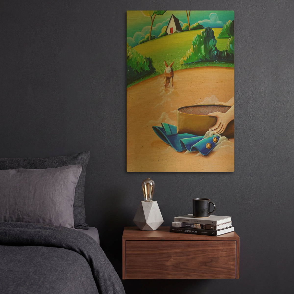 'Peter Rabbit 8' By Cindy Thornton Gold Metal Wall Art