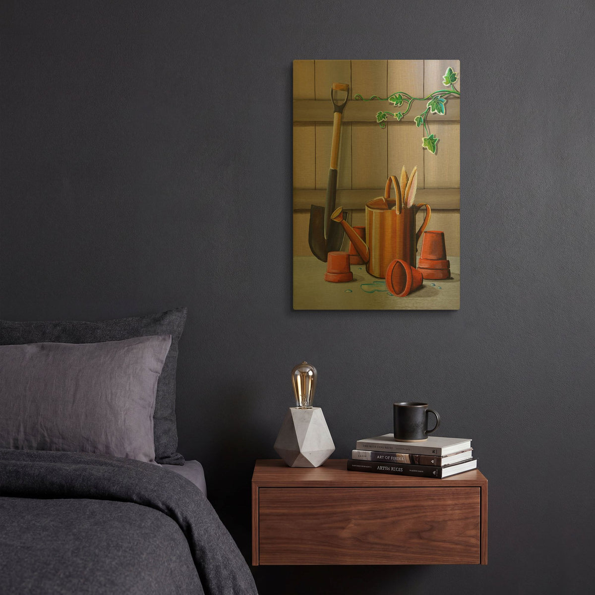 'Peter Rabbit 10' By Cindy Thornton Gold Metal Wall Art