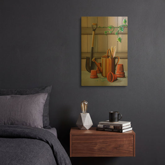 'Peter Rabbit 10' By Cindy Thornton Gold Metal Wall Art
