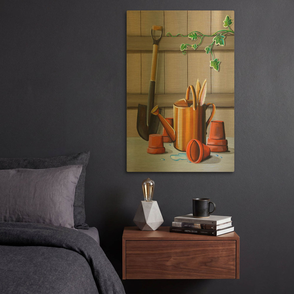'Peter Rabbit 10' By Cindy Thornton Gold Metal Wall Art