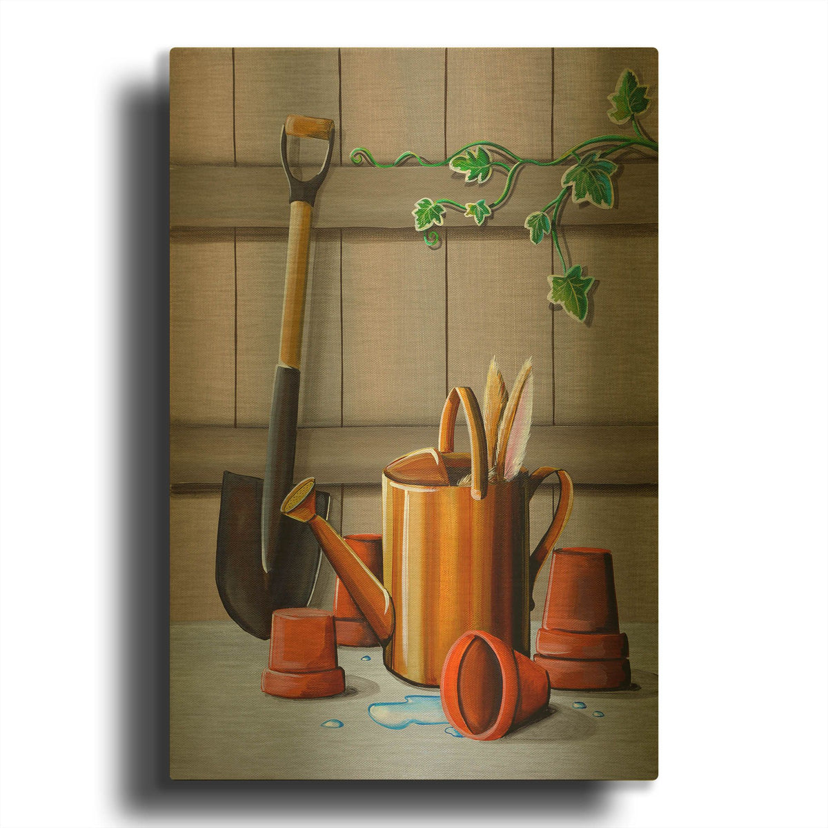 'Peter Rabbit 10' By Cindy Thornton Gold Metal Wall Art