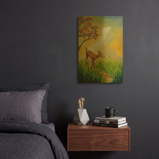 'Bambi 2' By Cindy Thornton Gold Metal Wall Art