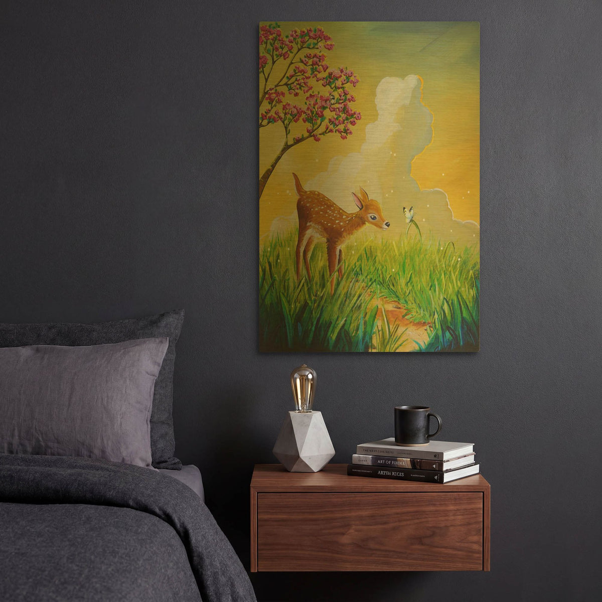 'Bambi 2' By Cindy Thornton Gold Metal Wall Art