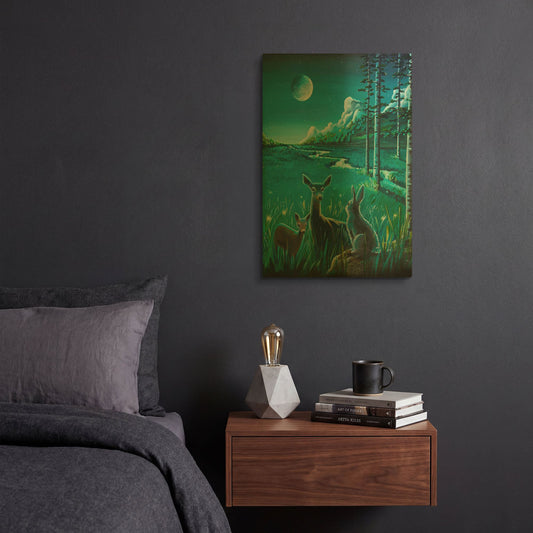 'Bambi 3' By Cindy Thornton Gold Metal Wall Art
