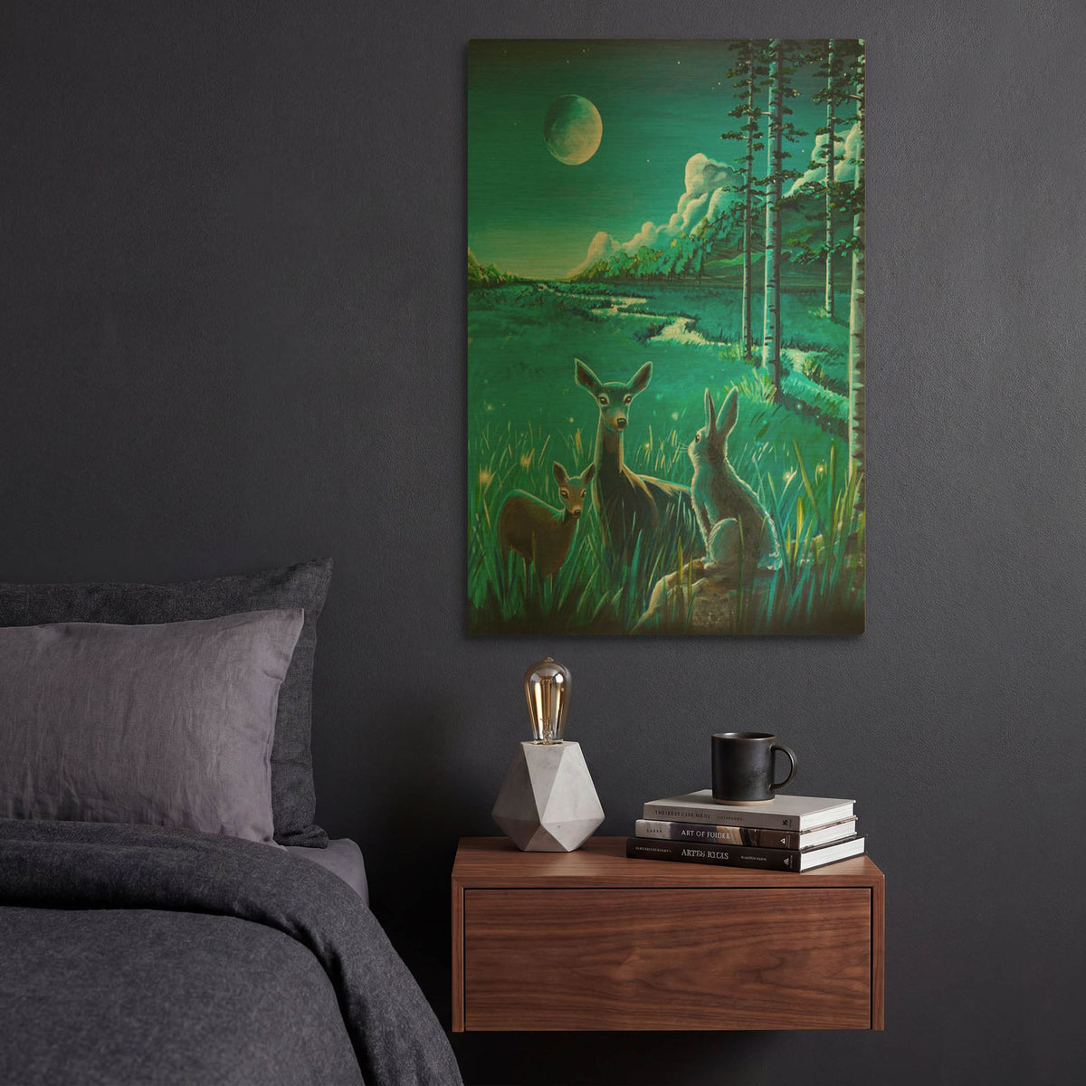 'Bambi 3' By Cindy Thornton Gold Metal Wall Art