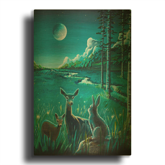 'Bambi 3' By Cindy Thornton Gold Metal Wall Art