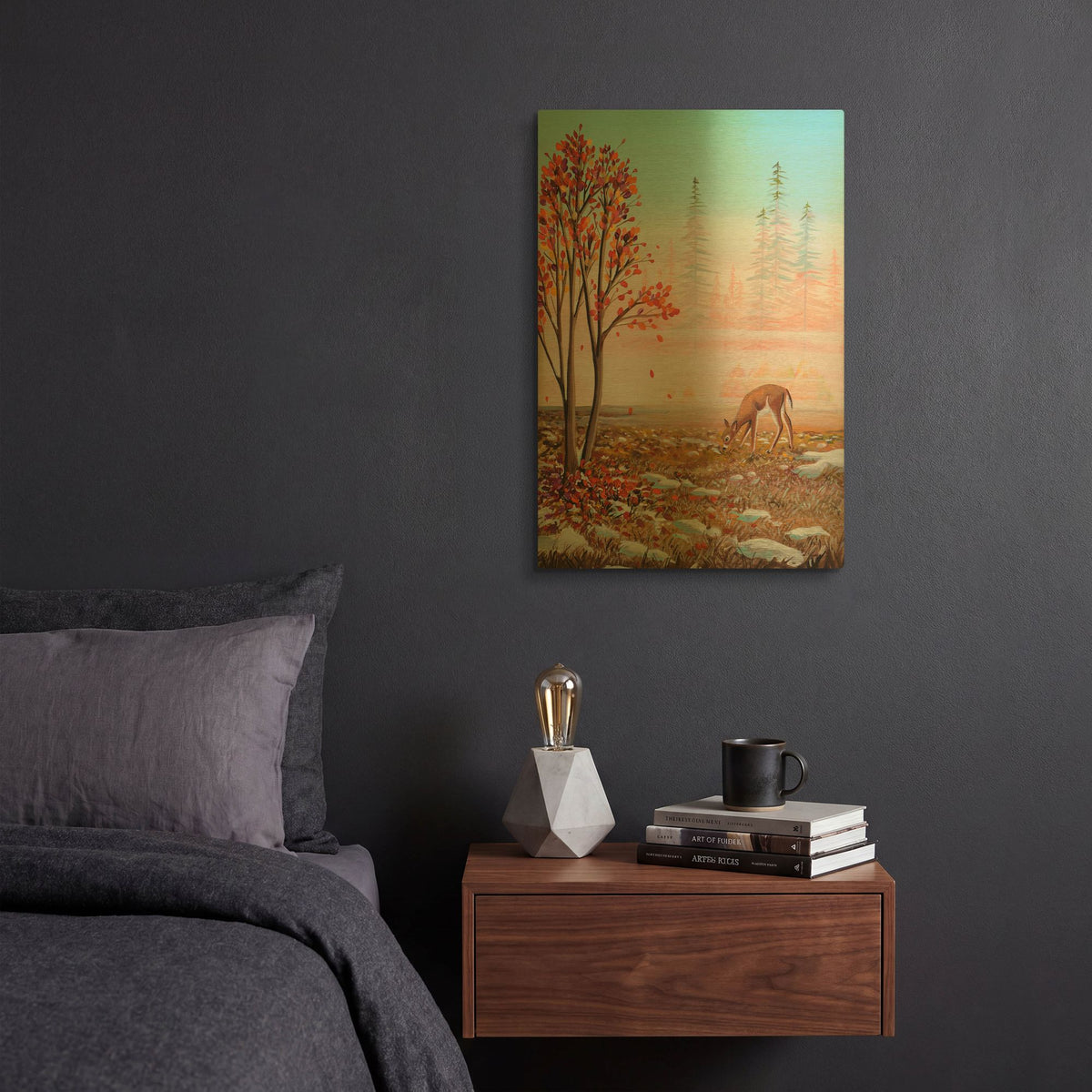 'Bambi 7' By Cindy Thornton Gold Metal Wall Art