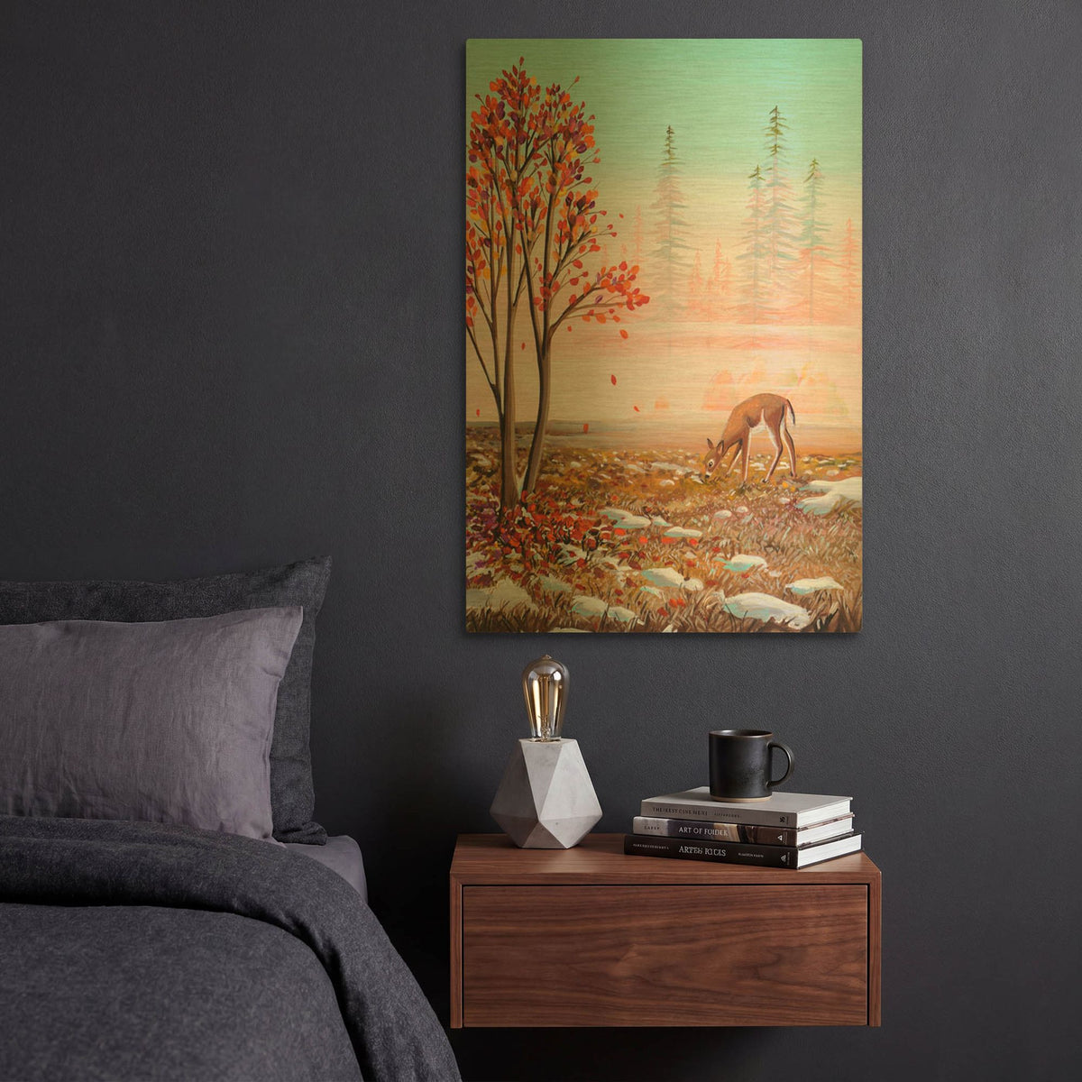 'Bambi 7' By Cindy Thornton Gold Metal Wall Art