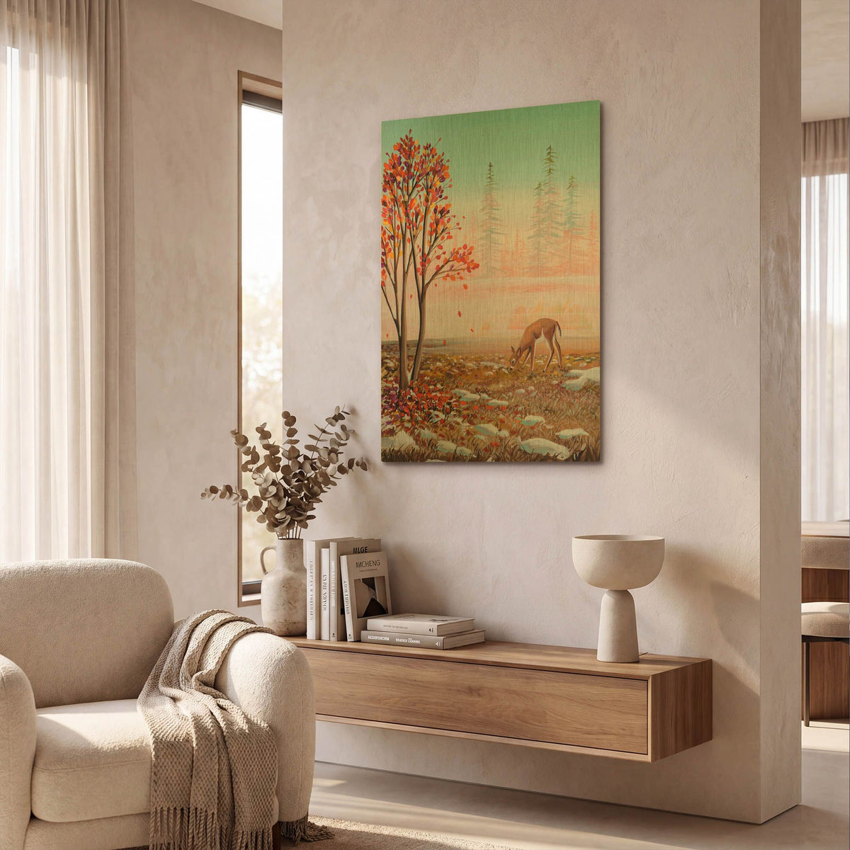 'Bambi 7' By Cindy Thornton Gold Metal Wall Art