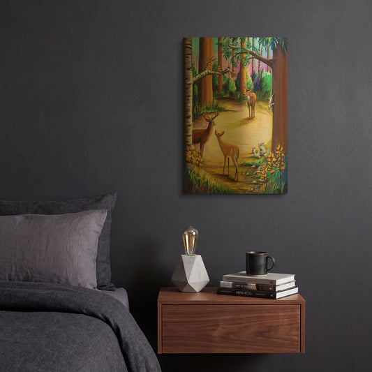'Bambi 12' By Cindy Thornton Gold Metal Wall Art