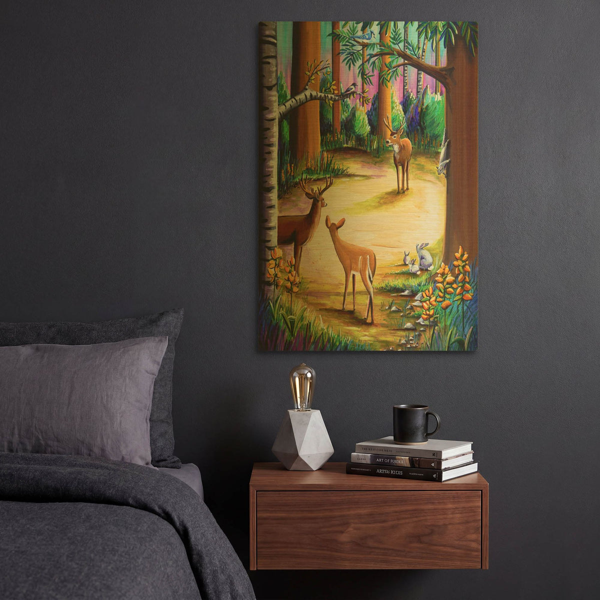 'Bambi 12' By Cindy Thornton Gold Metal Wall Art