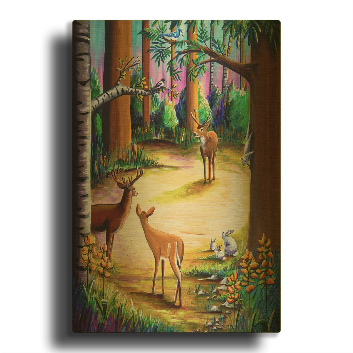 'Bambi 12' By Cindy Thornton Gold Metal Wall Art