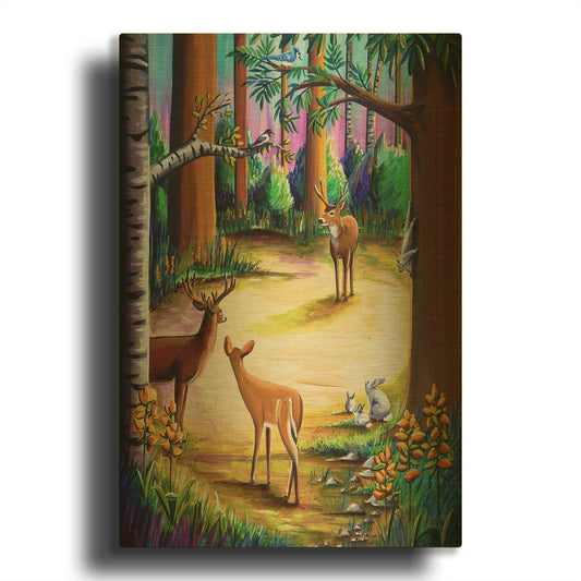 'Bambi 12' By Cindy Thornton Gold Metal Wall Art