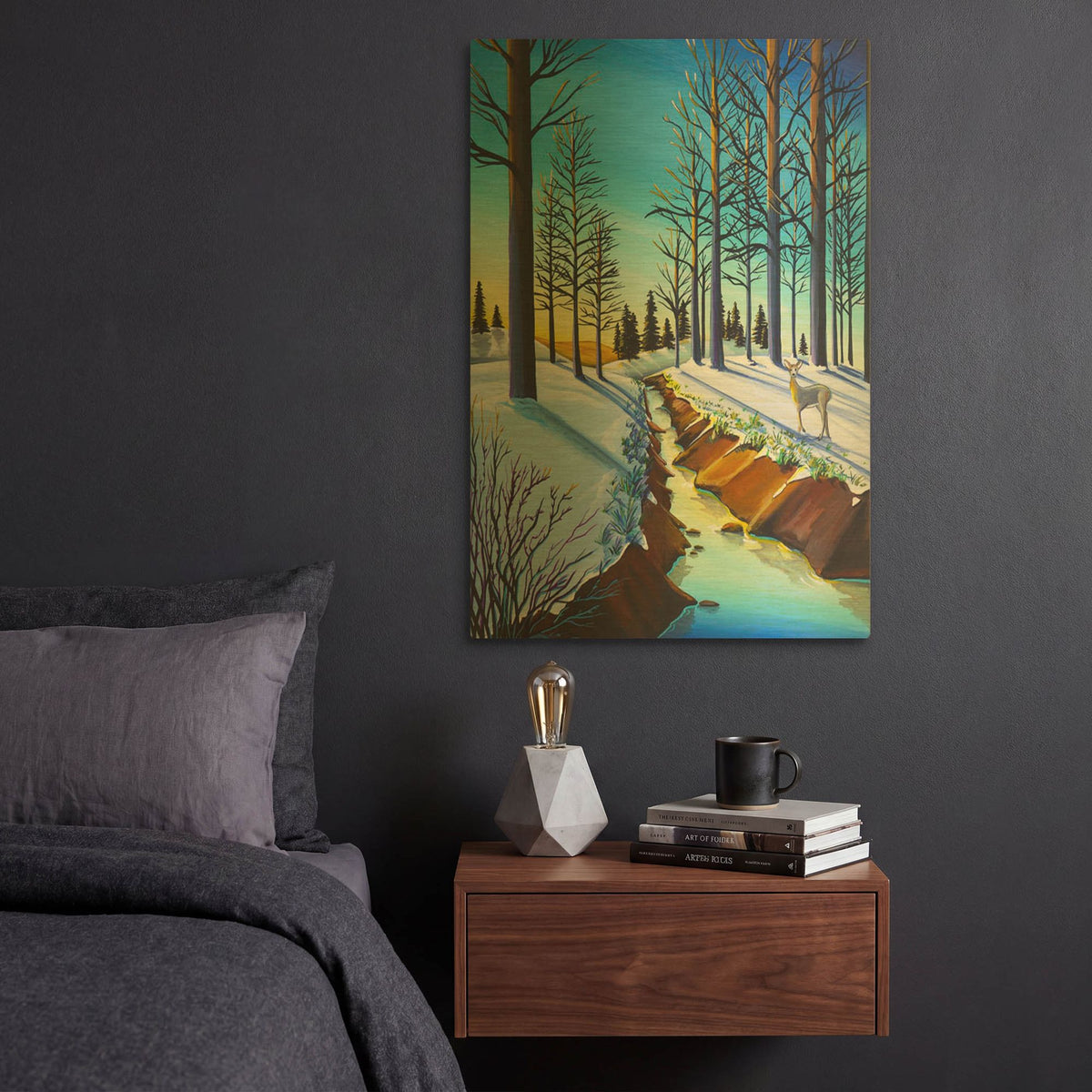 'Bambi 16' By Cindy Thornton Gold Metal Wall Art