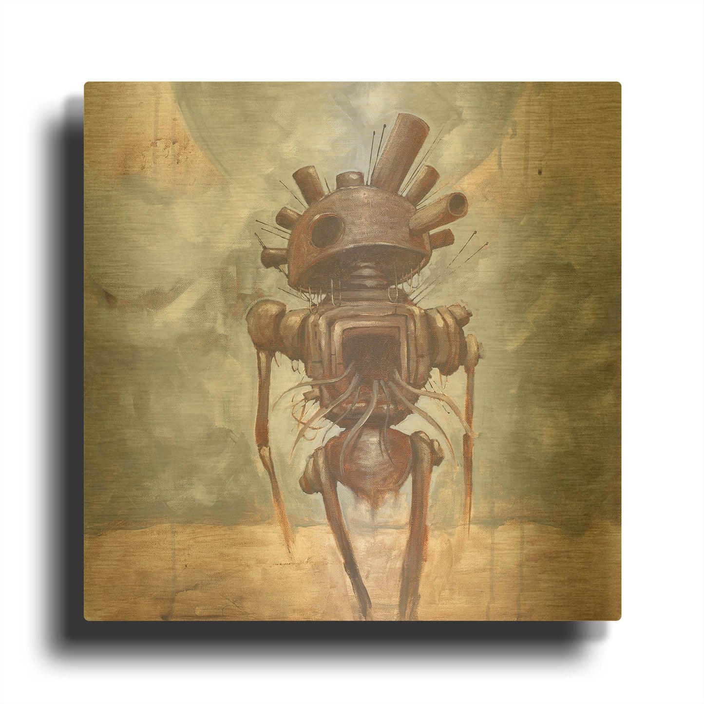 'Brought The War Home' By Craig Snodgrass Gold Metal Wall Art