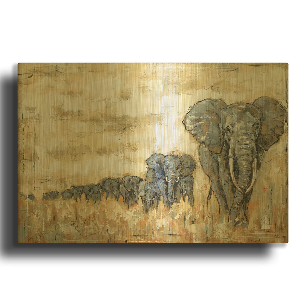 'The Big' By Alexander Gunin Gold Metal Wall Art