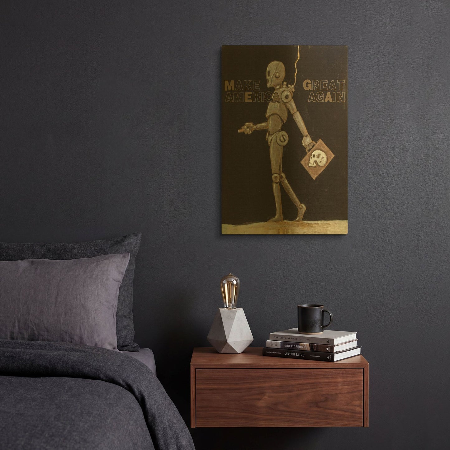 'Make America Great Again' By Craig Snodgrass Gold Metal Wall Art