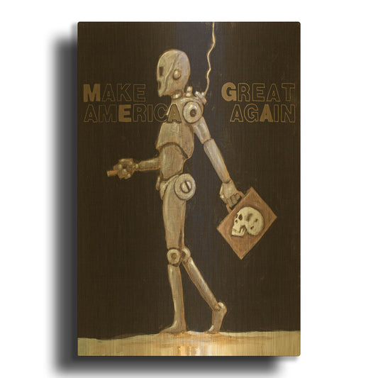 'Make America Great Again' By Craig Snodgrass Gold Metal Wall Art
