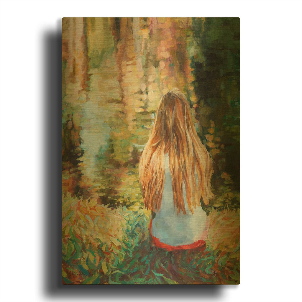 'Reflections' By Joanne Towers Gold Metal Wall Art