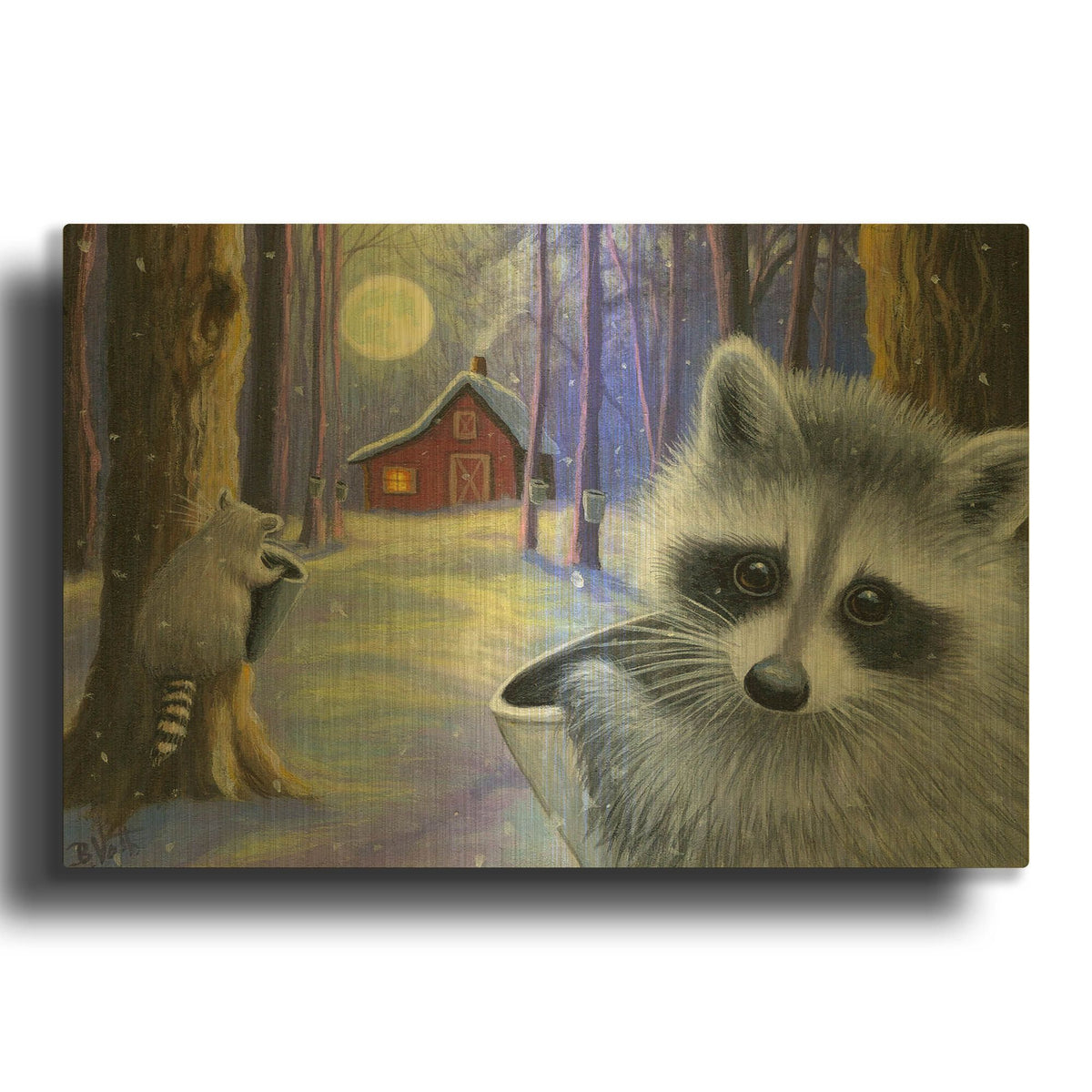 'Sugar Moon9' By Bridget Voth Gold Metal Wall Art
