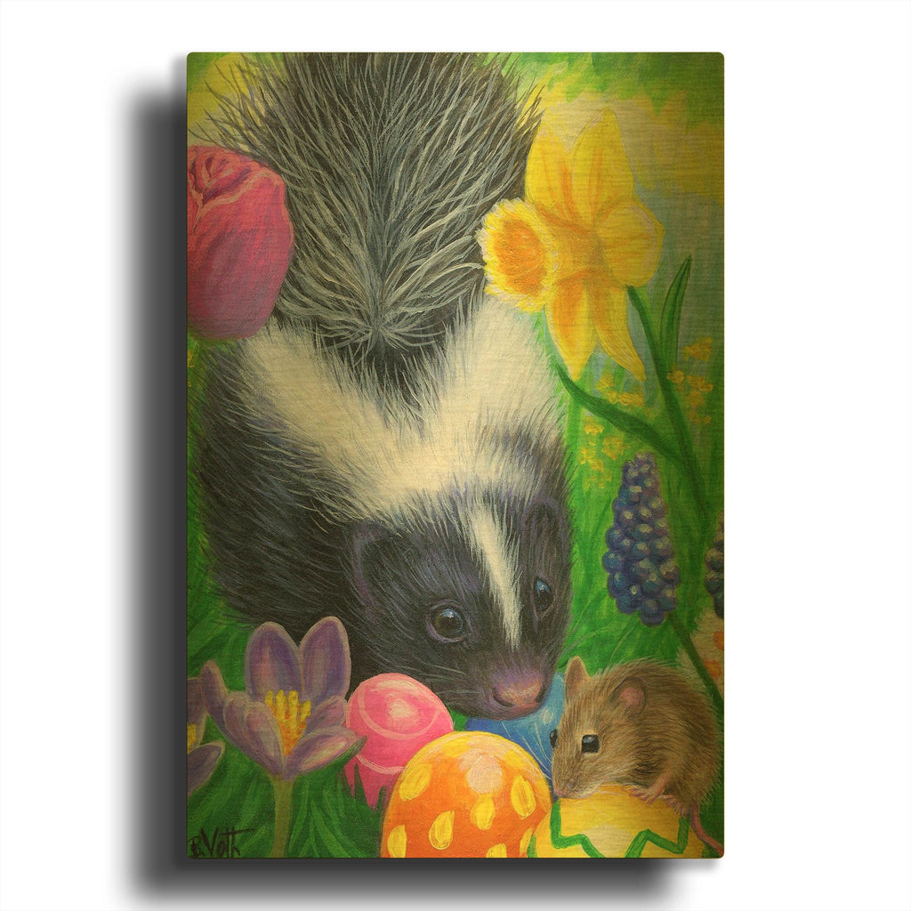 'Sweetpea' By Bridget Voth Gold Metal Wall Art