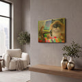 'Tiffanys Quilt' By Bridget Voth Gold Metal Wall Art