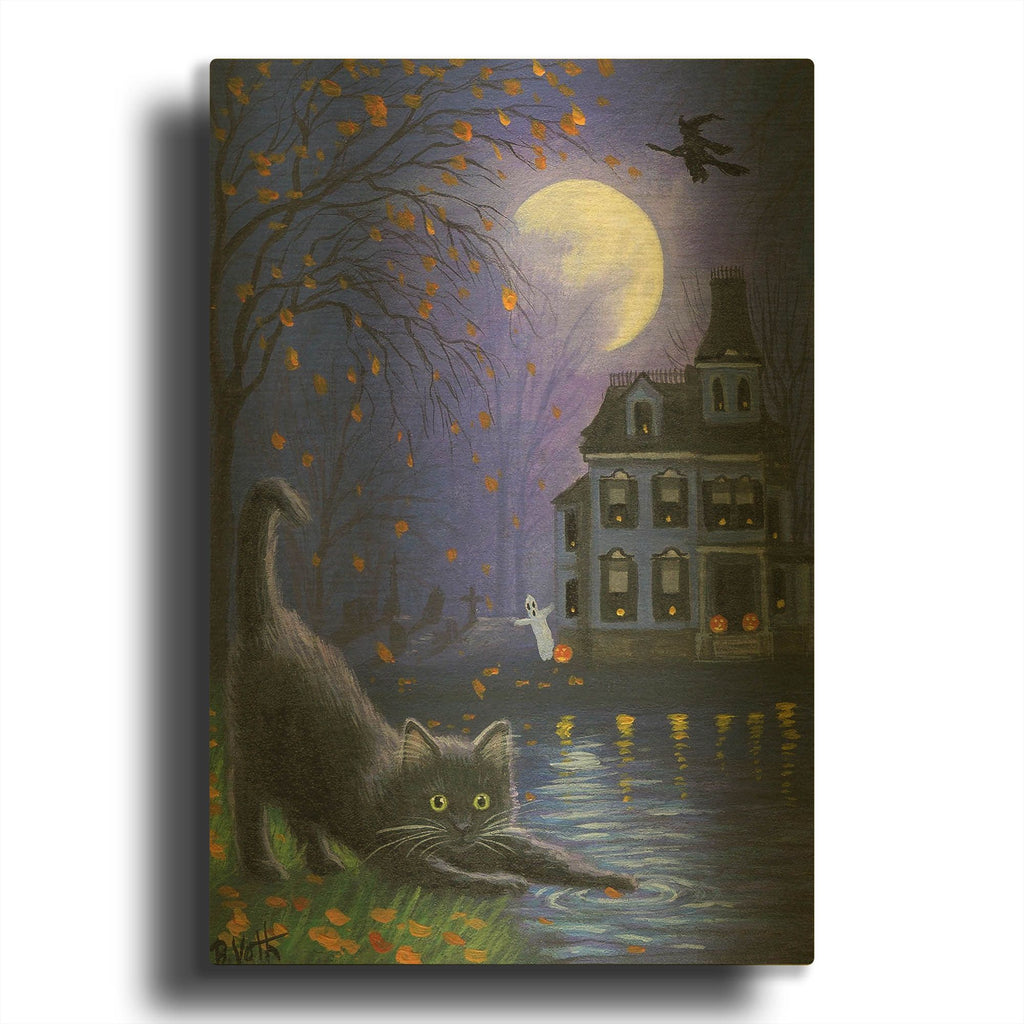 'Witch' By Bridget Voth Gold Metal Wall Art