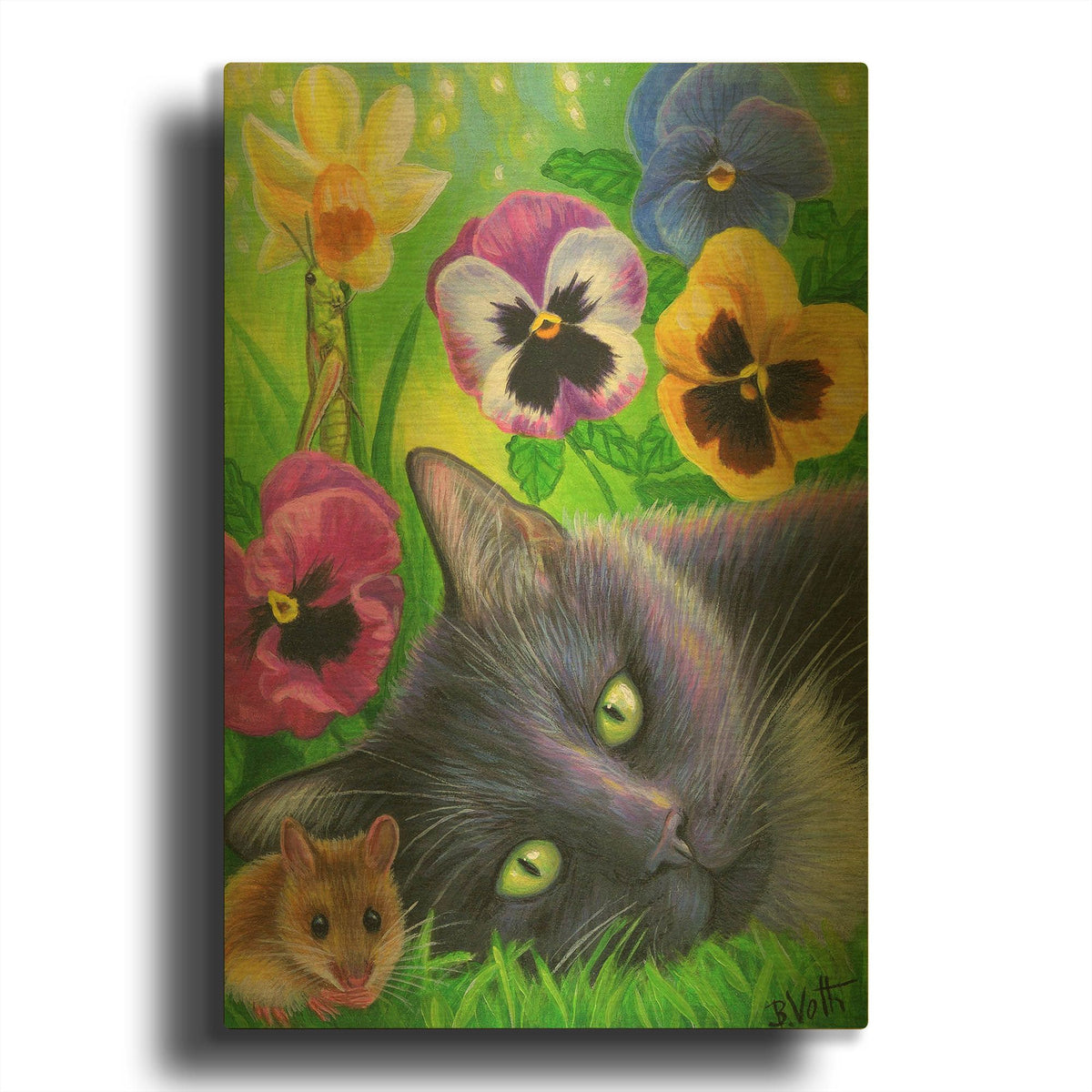 'Dreams Of Spring5' By Bridget Voth Gold Metal Wall Art