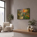 'Night In The Cornfield2' By Bridget Voth Gold Metal Wall Art