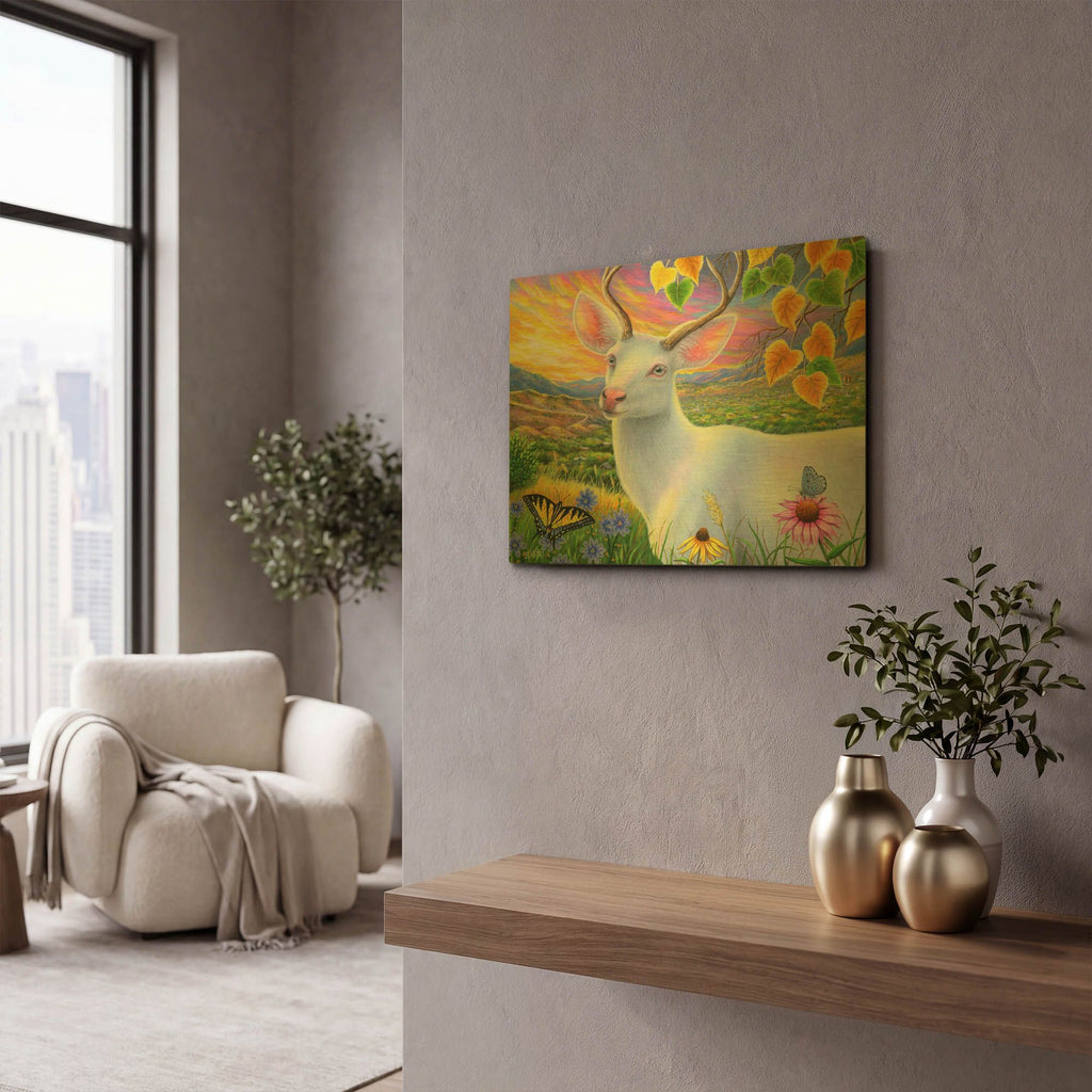 'Tilde of Canon City' By Bridget Voth Gold Metal Wall Art