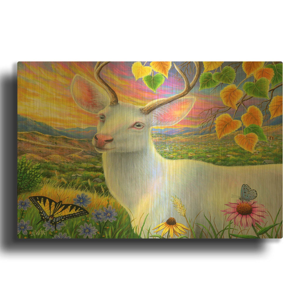 'Tilde of Canon City' By Bridget Voth Gold Metal Wall Art
