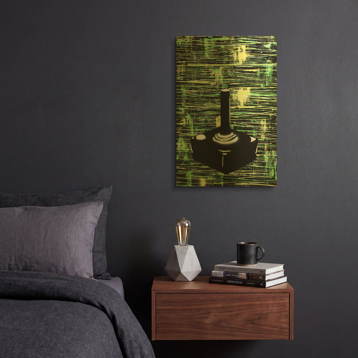 'Joystick' By Craig Snodgrass Gold Metal Wall Art