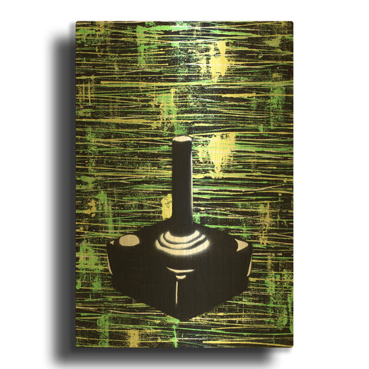 'Joystick' By Craig Snodgrass Gold Metal Wall Art