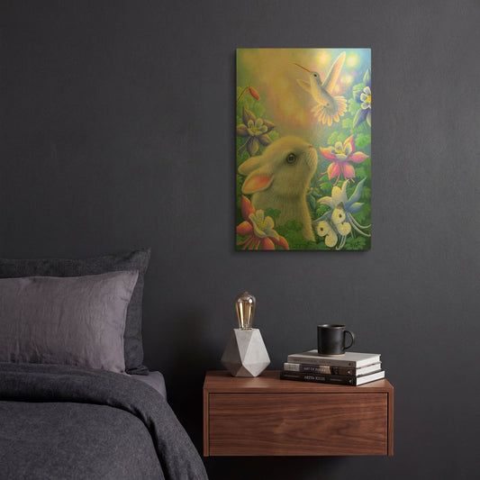 'Summer Splendor' By Bridget Voth Gold Metal Wall Art