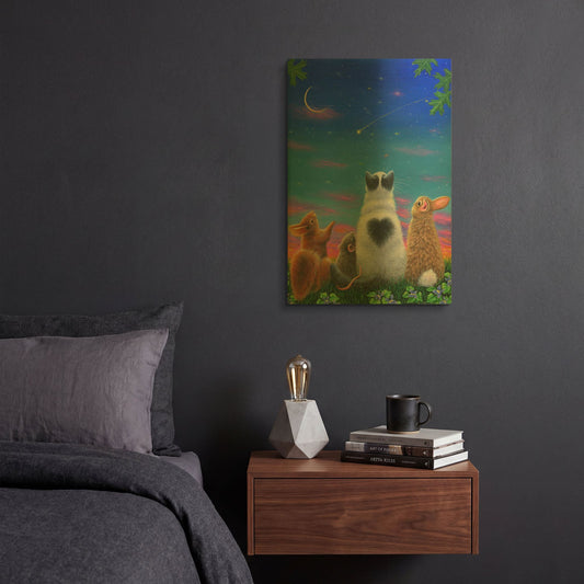 'Watching For You' By Bridget Voth Gold Metal Wall Art