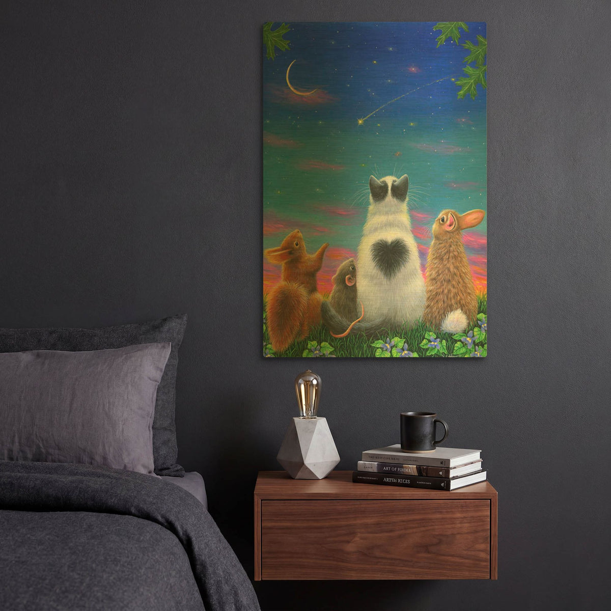 'Watching For You' By Bridget Voth Gold Metal Wall Art