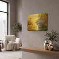 'Golden Glow of Autumn' By Bridget Voth Gold Metal Wall Art