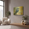 'Blue Winter Morning' By Bridget Voth Gold Metal Wall Art