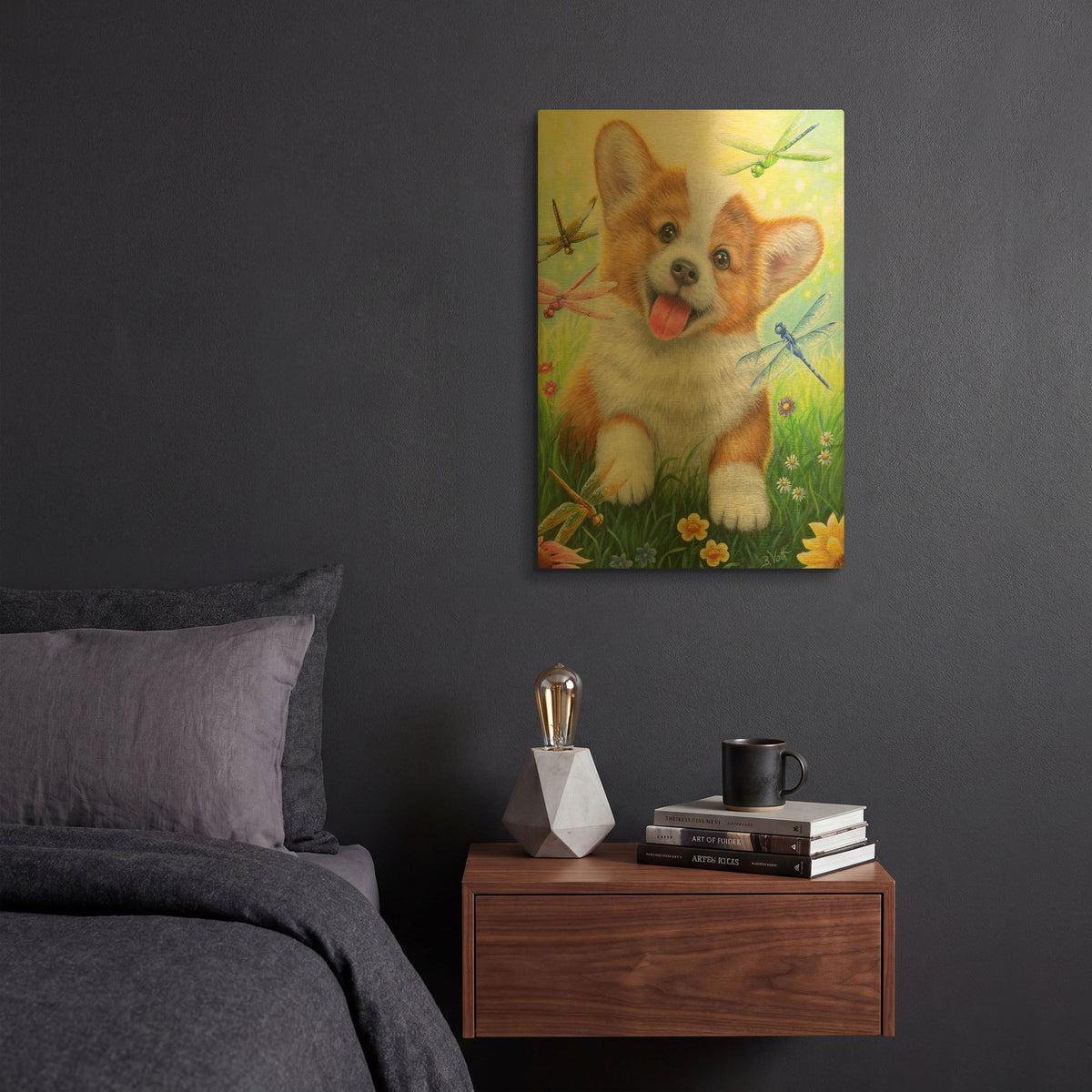 'Dancing With Dragonflies' By Bridget Voth Gold Metal Wall Art