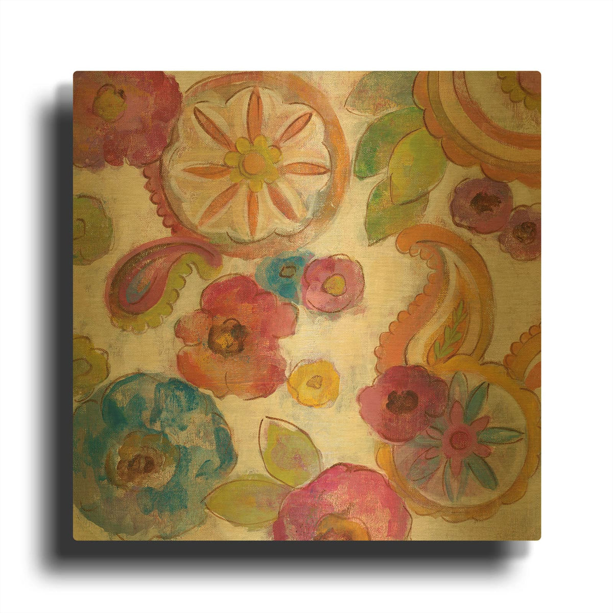 'Bohemian Summer II' By Silvia Vassileva Gold Metal Wall Art