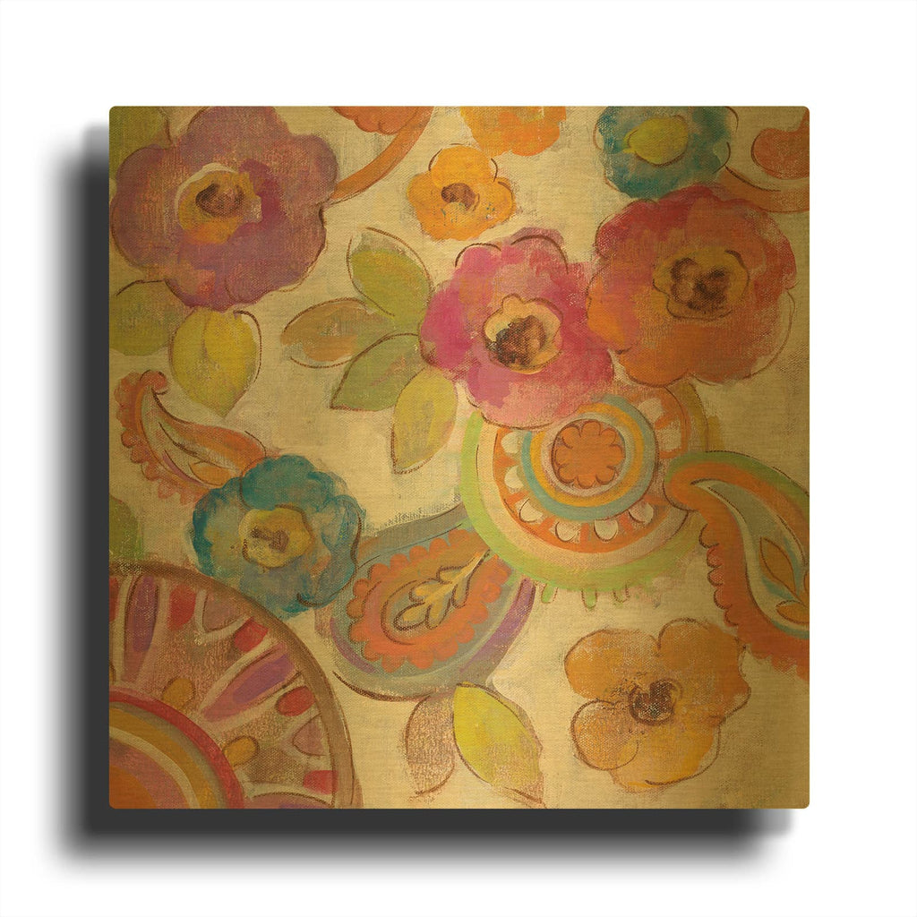 'Bohemian Summer III' By Silvia Vassileva Gold Metal Wall Art