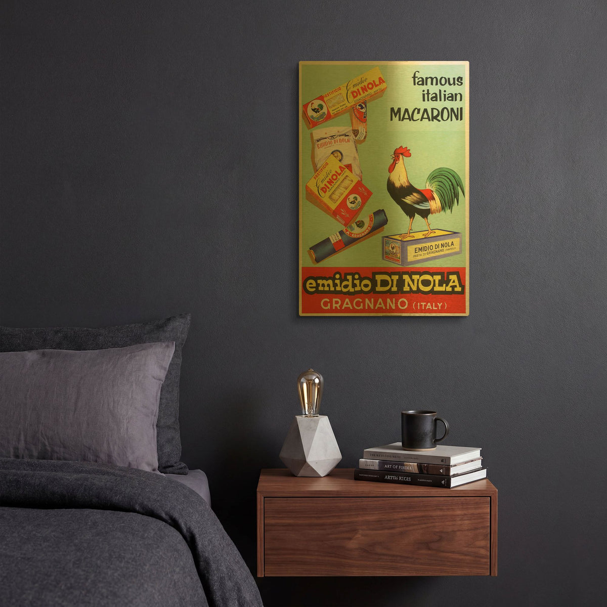 'Emidio di Nola' By Vintage Posters Gold Metal Wall Art