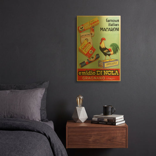 'Emidio di Nola' By Vintage Posters Gold Metal Wall Art
