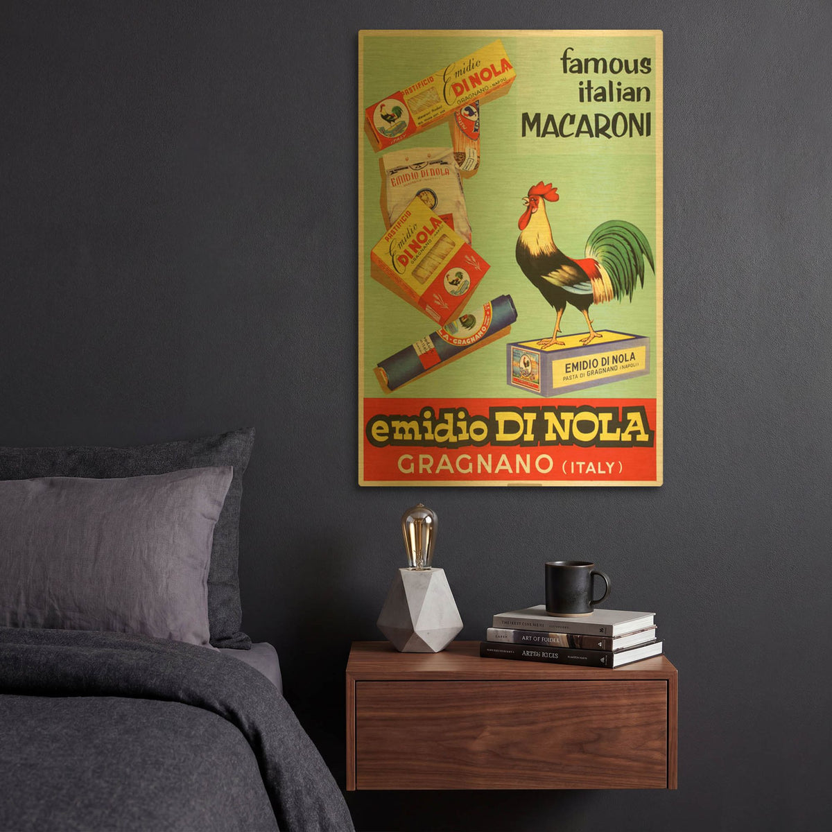 'Emidio di Nola' By Vintage Posters Gold Metal Wall Art
