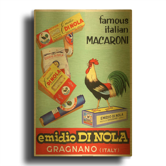 'Emidio di Nola' By Vintage Posters Gold Metal Wall Art